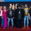 Al centro Pancho Rodríguez, en la presentación de su película "Abracadaver", en el 40 FICG (2025).