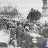 Desfile del candidato a la gubernatura de Chihuahua Rodrigo M. Quevedo. Ignacio Medrano Chávez “El Gran Lente” 1932 Colección Quezada Medrano - Fototeca INAH Chihuahua. Anotaciones: Cruce de las avenidas Benito Juárez y Cristóbal Colón