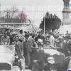 Desfile del candidato a la gubernatura de Chihuahua Rodrigo M. Quevedo. Ignacio Medrano Chávez “El Gran Lente” 1932 Colección Quezada Medrano - Fototeca INAH Chihuahua. Anotaciones: Cruce de las avenidas Benito Juárez y Cristóbal Colón