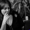 Lourdes Deschamps en el set, cortesía Irma Deschamps