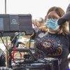 Janett Juárez en el set de "Un mundo mejor". Cortesía directora.