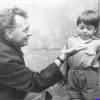 Ismael Rodríguez y Nino del Arco en el set de EL NIÑO Y EL MURO, tomada de facebook.com/Ismael-Rodriguez-Ruelas