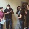 Alejandro Soltero en el set de la serie "Encrucijada", cortesía director