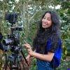 ANA TS'UYEB, en la filmación de LI CHAM (Morí) 2024. Cortesía directora.