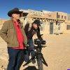 Isaac Artenstein en la filmación del documental LOS JUDIOS DE NUEVO MÉXICO, tomada de internet