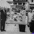 Luis Spota, Antonio Matouk, Jorge Ferretis, Ismael Rodríguez y Armando Orive Alba, frente a la cartelera de “Tizoc” en el VII Festival Cinematográfico de Berlín (1957), tomada de "La Época de Oro sin Nostalgia. Luis Spota en el cine 1949-1959" de Elda Peralta