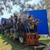 Rafa Lara en el set de "Pancho Villa", cortesía director