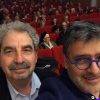 Francis Wolff y Jesús Muñoz durante el rodaje de UN FILÓSOFO EN LA ARENA, archivo Facebook Un filósofo en la arena