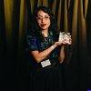 Ana Ts'uyeb, ganadora del Premio Ojo a Mejor Documental Largometraje, por Li Cham (Morí); en el FICM 2024. Archivo DDCM.